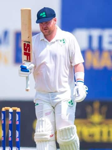 Paul Stirling smokes his maiden Test ton