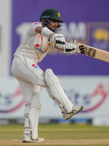 Saud Shakeel slams his second Test ton