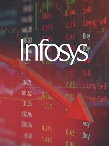 Infosys shares tumble 10% in early trade