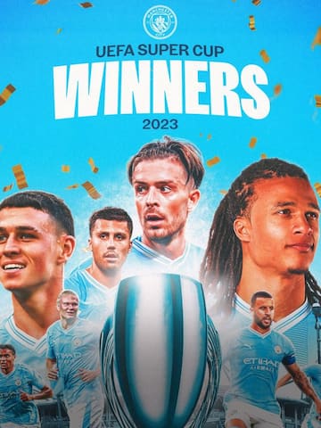 Manchester City win 2023 UEFA Super Cup