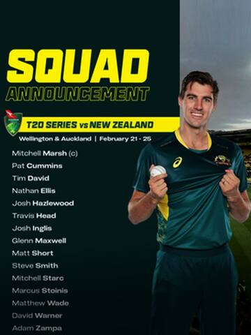 Australia name squad for NZ T20I series